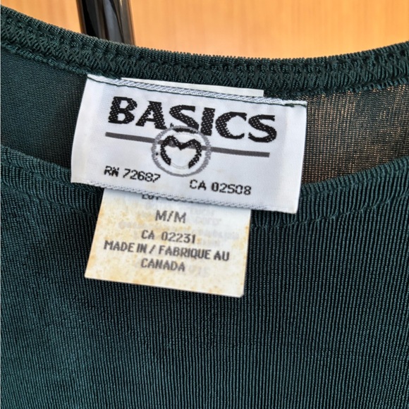 NEW Basics Dark Green Dress - medium - Picture 12 of 12